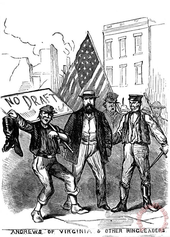 Others New York: Draft Riots 1863 Art Print