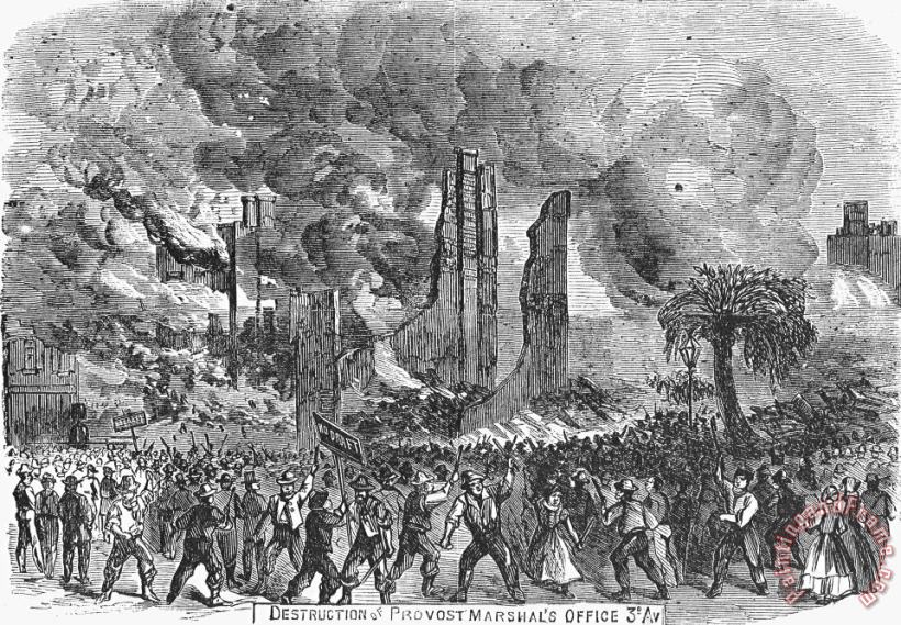 New York: Draft Riots, 1863 painting - Others New York: Draft Riots, 1863 Art Print