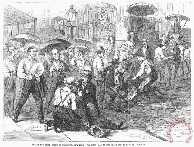 Others New York: Heat Wave, 1868 Art Painting