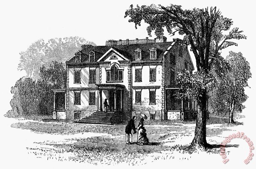 Newark: Schuyler Mansion painting - Others Newark: Schuyler Mansion Art Print