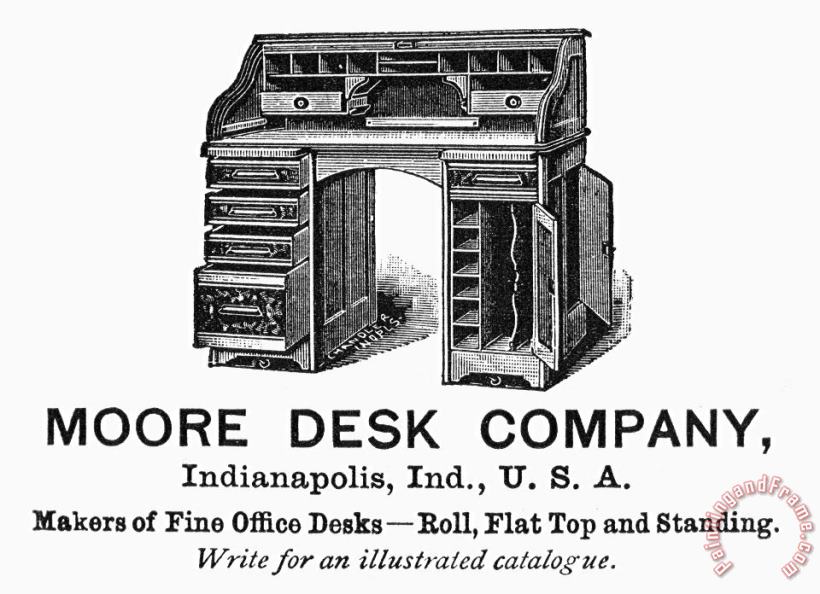 Others Office Desk Ad, 1890 Art Painting