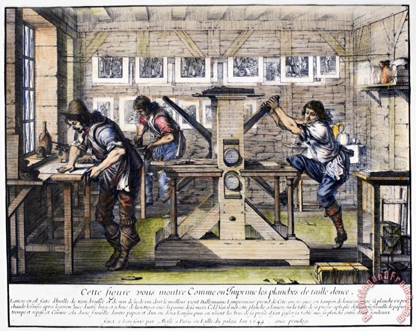 Others Parisian Print Shop, 1643 Art Print
