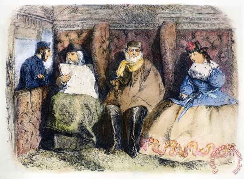 Passenger Car, 1864 painting - Others Passenger Car, 1864 Art Print