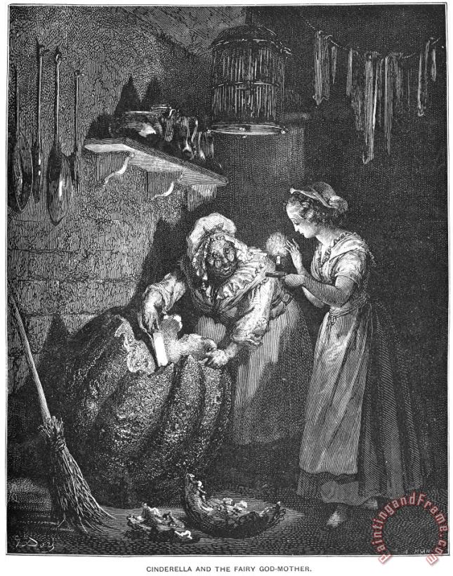 Perrault: Cinderella, 1867 painting - Others Perrault: Cinderella, 1867 Art Print