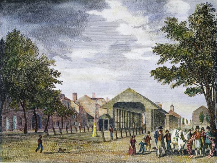 Philadelphia Market, 1799 painting - Others Philadelphia Market, 1799 Art Print
