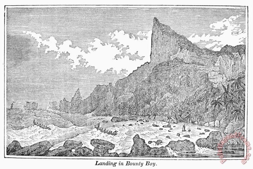 Pitcairn Island, 1855 painting - Others Pitcairn Island, 1855 Art Print