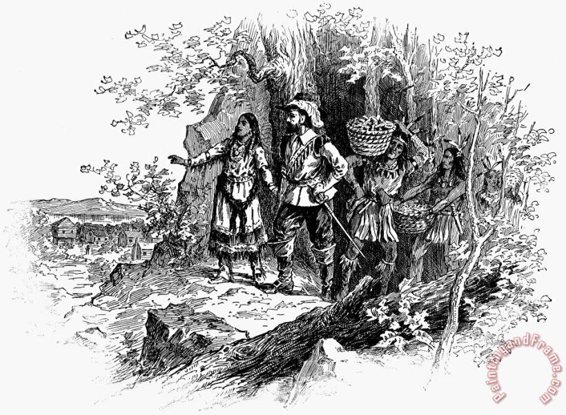 Others Pocahontas (1595 -1617) Art Print