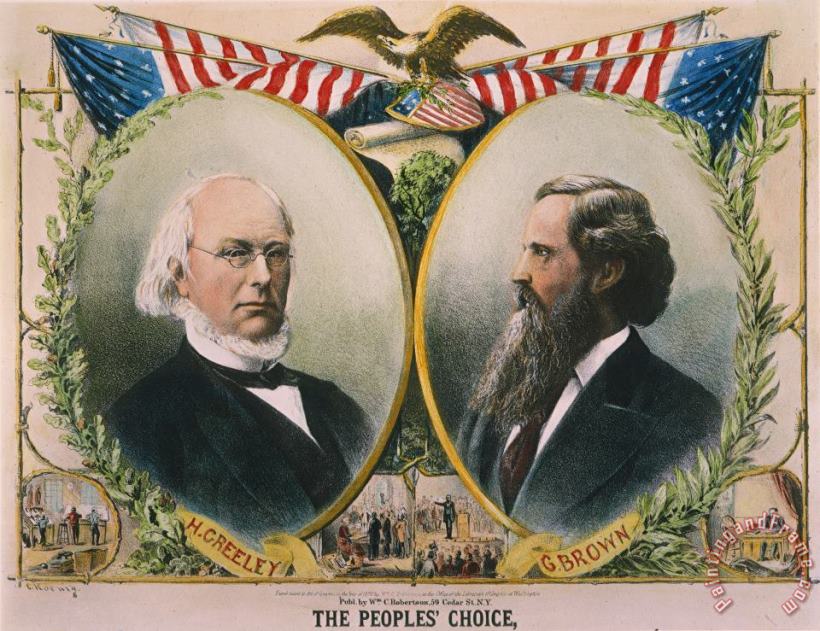 Others Presidential Campaign, 1872 Art Print