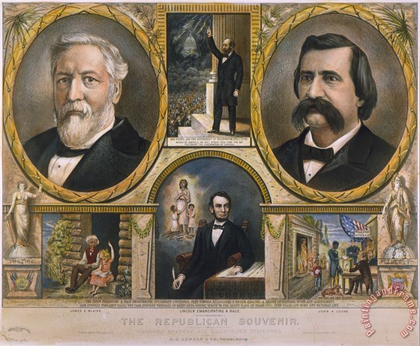 Presidential Campaign, 1884 painting - Others Presidential Campaign, 1884 Art Print