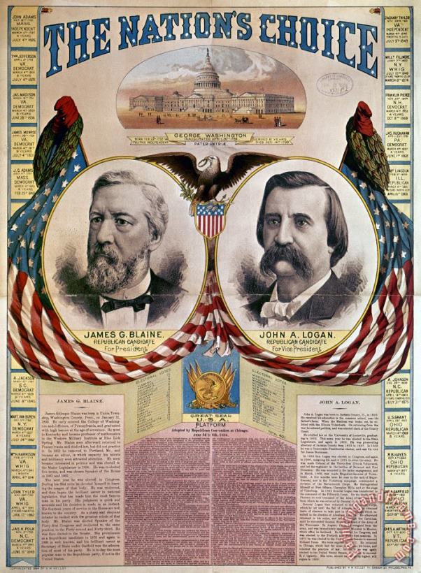 Others Presidential Campaign, 1884 Art Print
