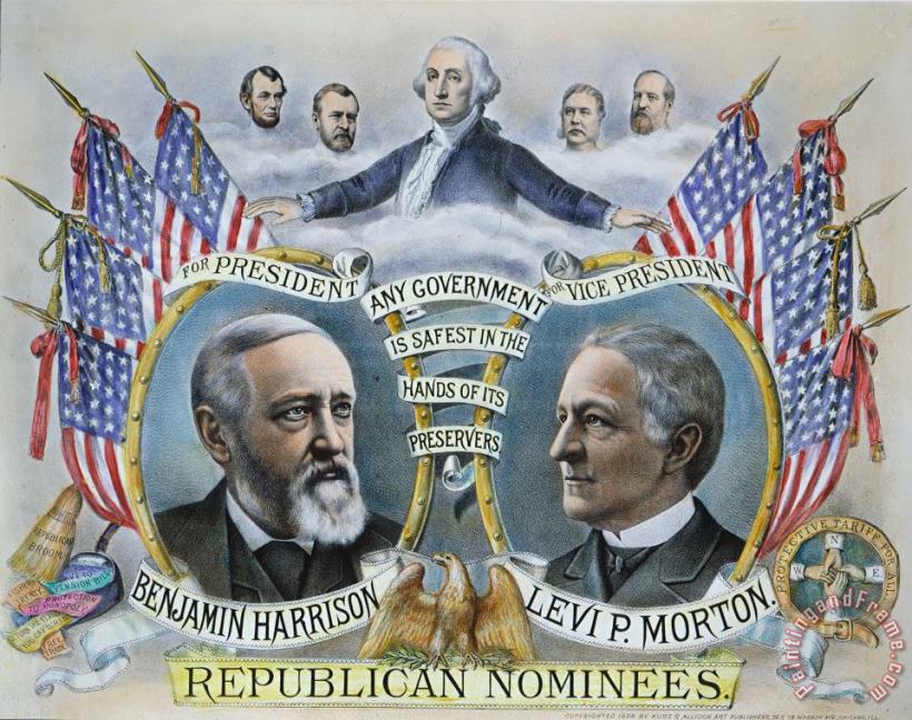 Presidential Campaign, 1888 painting - Others Presidential Campaign, 1888 Art Print
