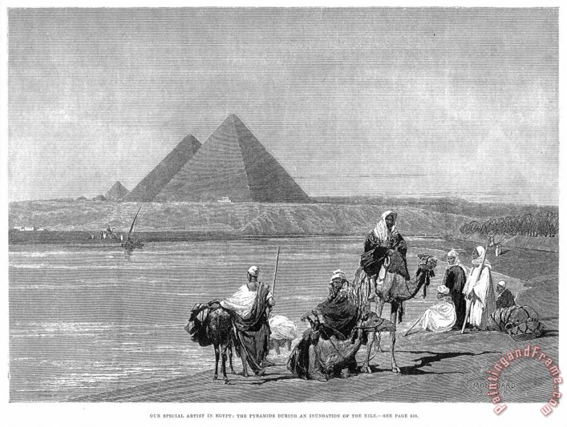Others Pyramids At Giza, 1882 Art Painting