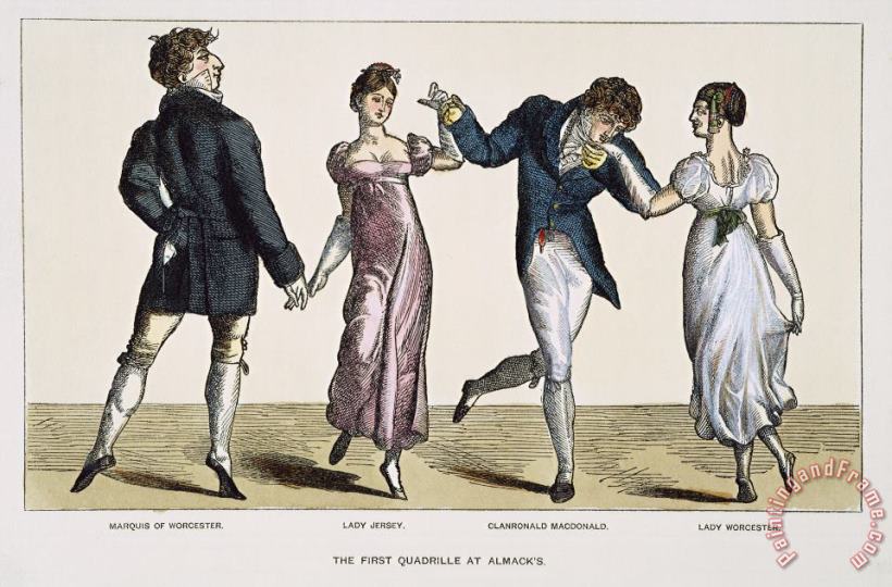 Others Quadrille, 1820 Art Painting