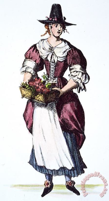 Others QUAKER WOMAN 17th CENTURY Art Print
