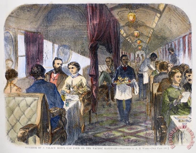 Others Railroad: Interior, 1869 Art Painting