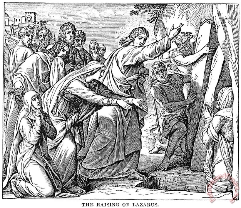 Raising Of Lazarus painting - Others Raising Of Lazarus Art Print