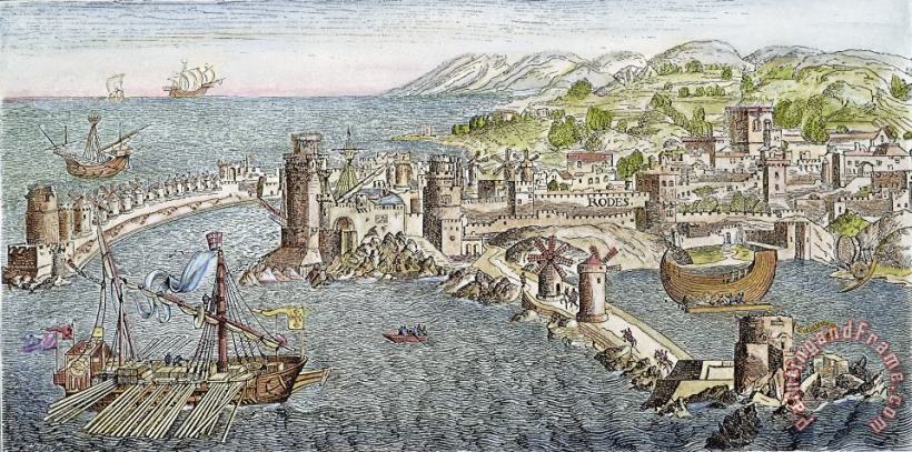 Others Rhodes, 1488 painting - Rhodes, 1488 print for sale