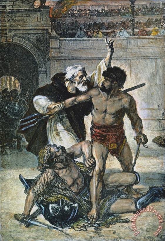 Roman Gladiators painting - Others Roman Gladiators Art Print
