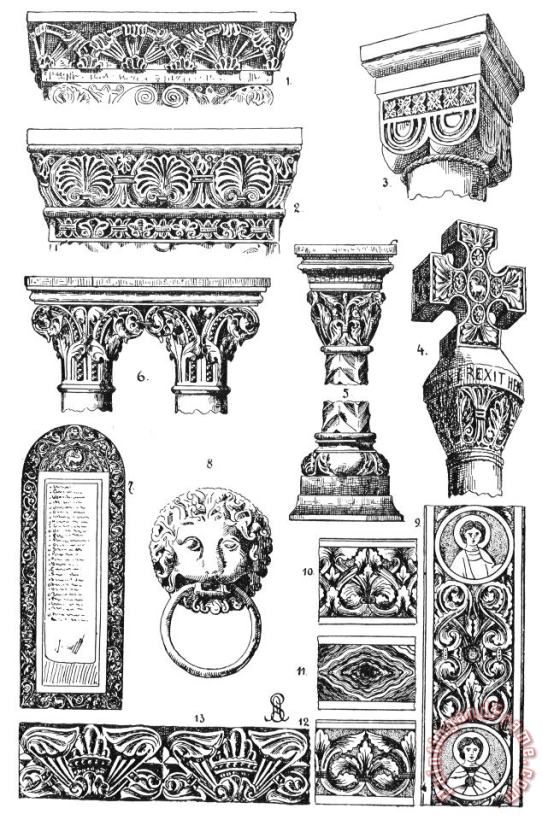 Romanesque Ornament painting - Others Romanesque Ornament Art Print