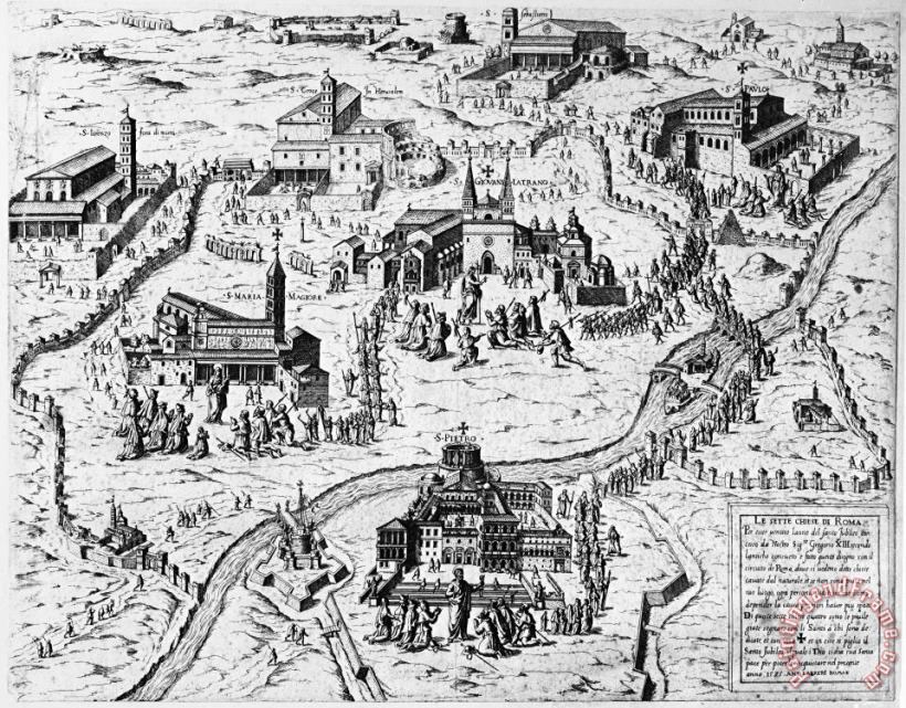 Others Rome: Churches, 1575 Art Print