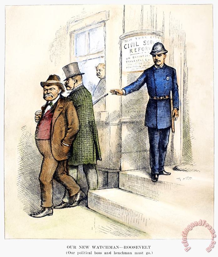 Others Roosevelt Cartoon, 1884 Art Print