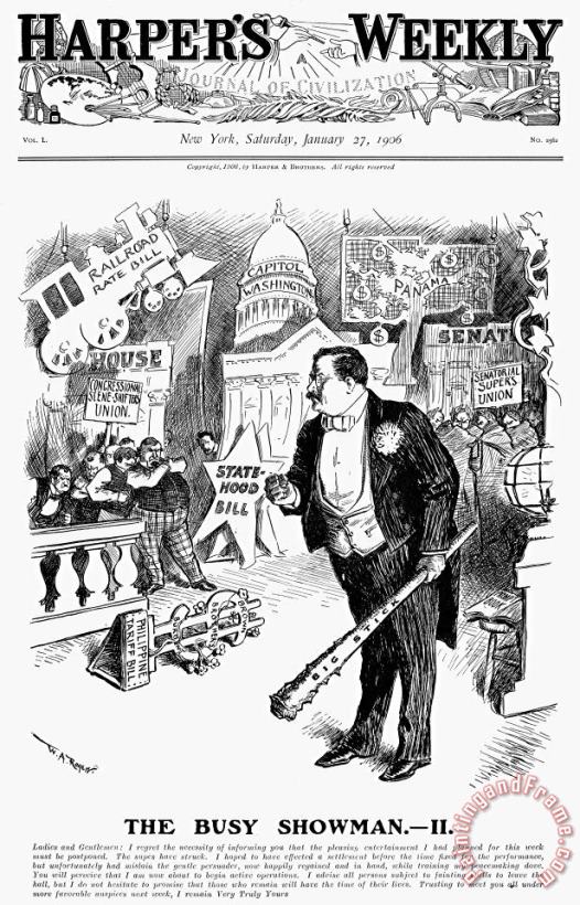 Others Roosevelt Cartoon, 1906 Art Print