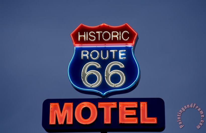 Route 66 Motel, 2006 painting - Others Route 66 Motel, 2006 Art Print
