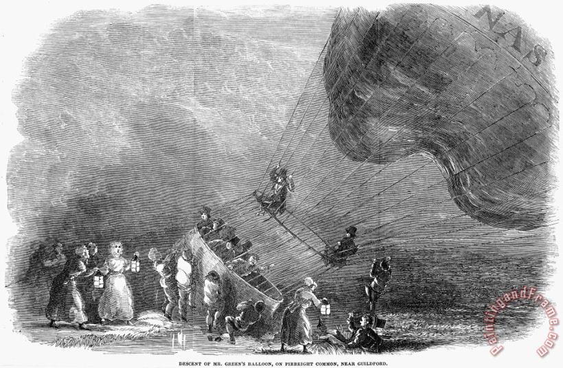 Others Royal Nassau Balloon, 1852 Art Painting