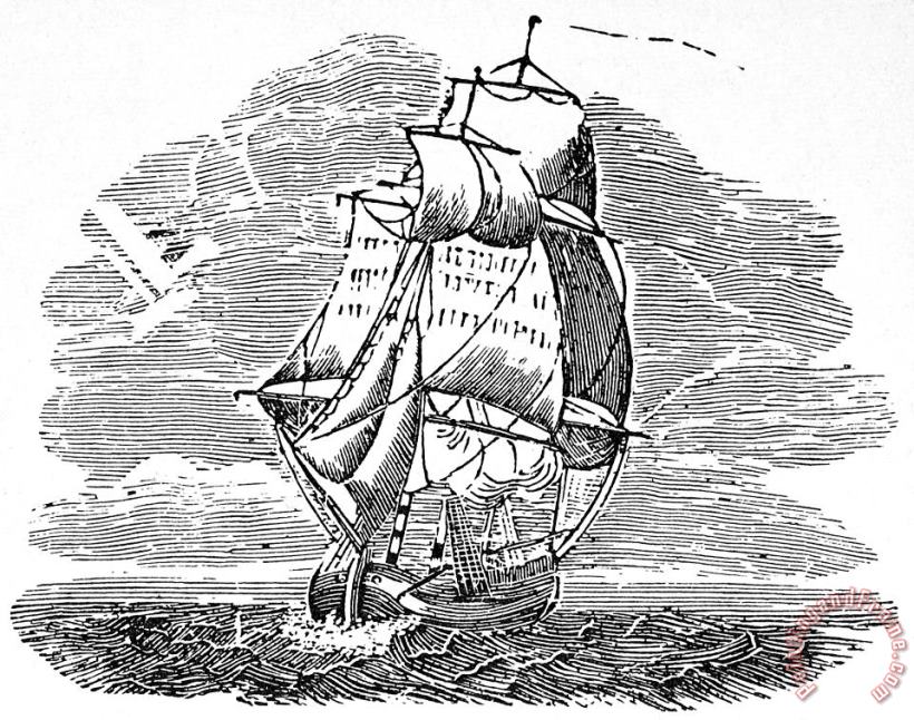 Others SAILING SHIP, 19th CENTURY Art Print
