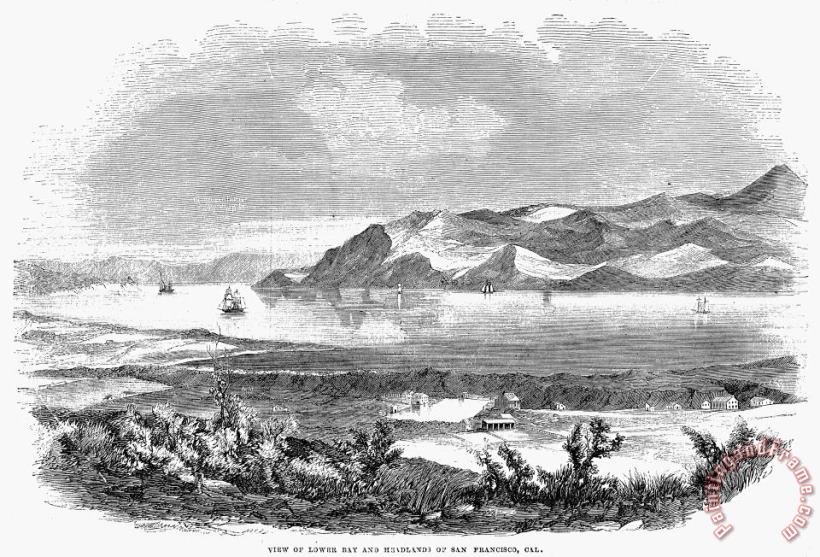 San Francisco Bay, 1856 painting - Others San Francisco Bay, 1856 Art Print