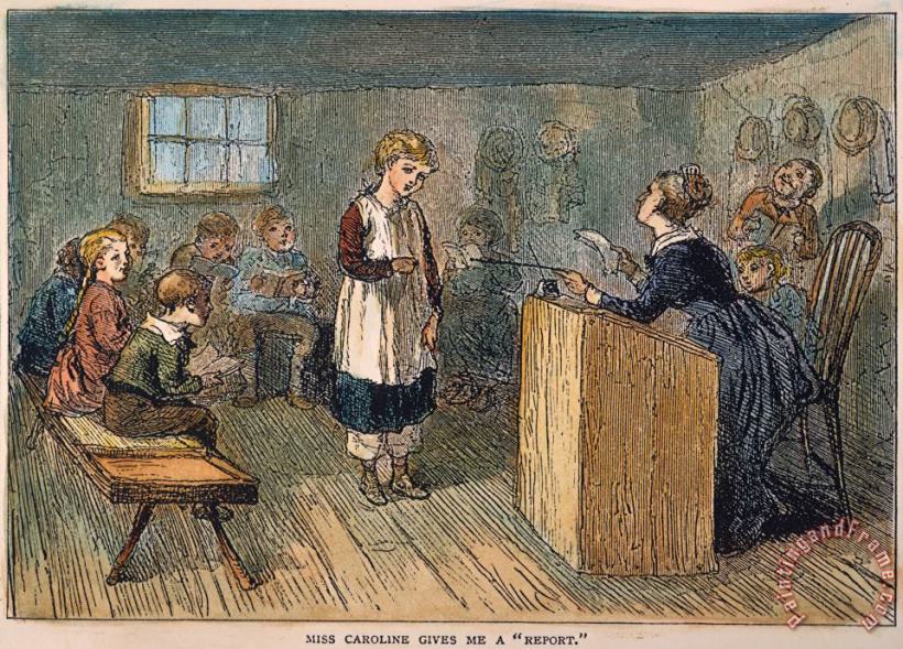 Schoolhouse, 1877 painting - Others Schoolhouse, 1877 Art Print