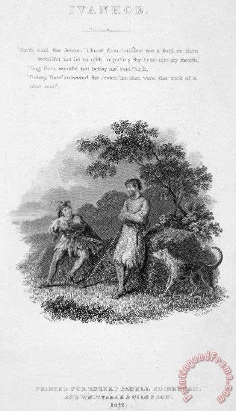 Scott: Ivanhoe, 1832 painting - Others Scott: Ivanhoe, 1832 Art Print