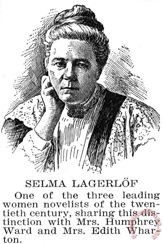 Selma Lagerlof (1858-1940) painting - Others Selma Lagerlof (1858-1940) Art Print