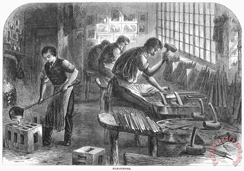 Sheffield: Factory, 1866 painting - Others Sheffield: Factory, 1866 Art Print