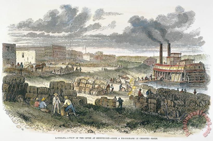 Others Shreveport Levee, 1872 Art Print