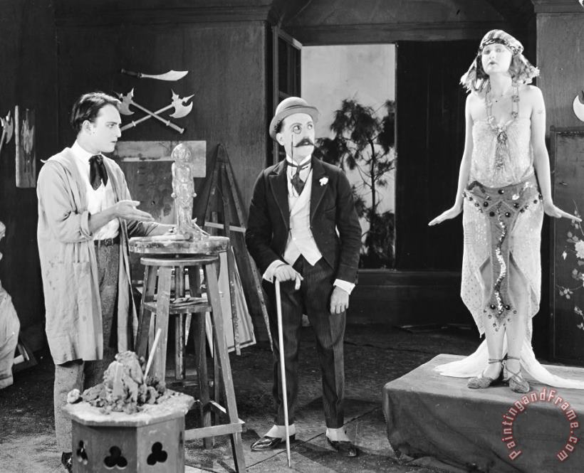 Silent Film Still: Artists painting - Others Silent Film Still: Artists Art Print