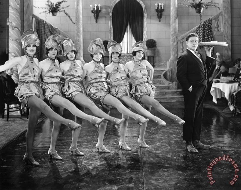 Silent Film Still: Dancing painting - Others Silent Film Still: Dancing Art Print