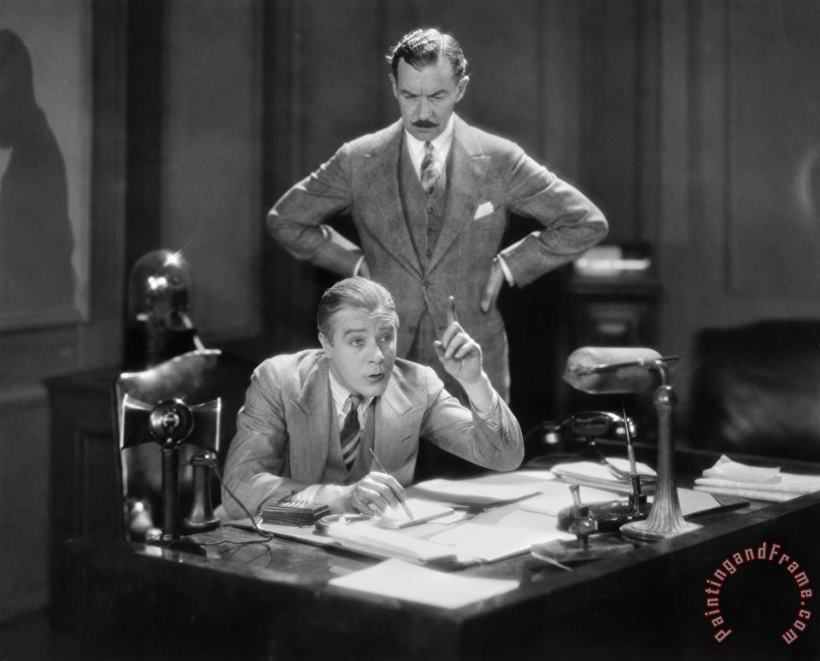 Others Silent Film Still: Offices Art Print