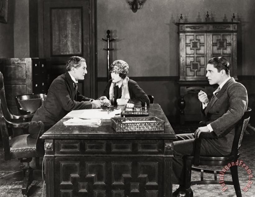 Others Silent Film Still: Offices Art Painting
