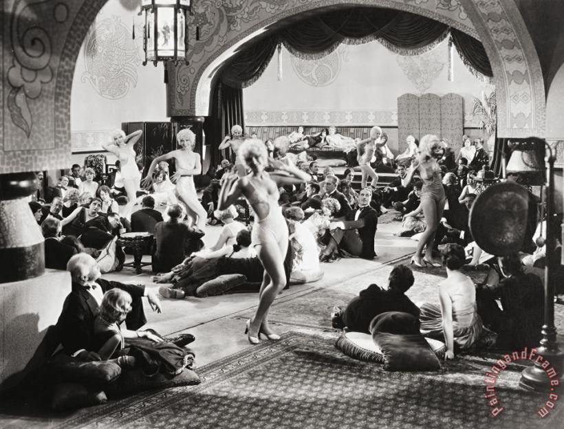 Silent Film Still: Parties painting - Others Silent Film Still: Parties Art Print