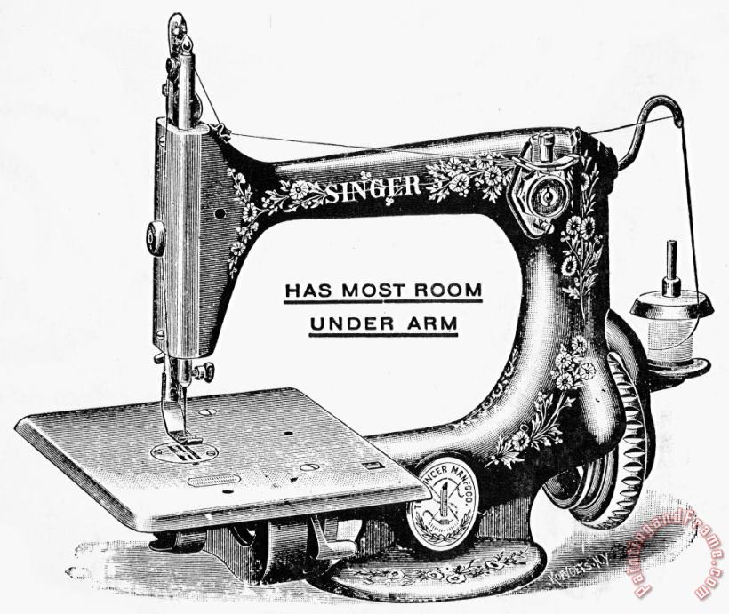 Singer Sewing Machine painting - Others Singer Sewing Machine Art Print