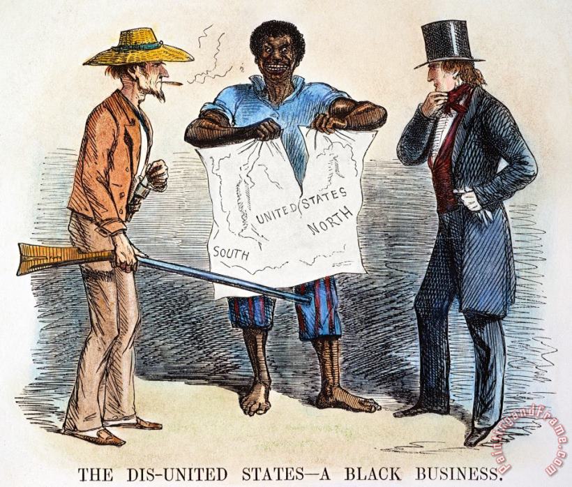 Others Slavery Cartoon, 1856 Art Painting