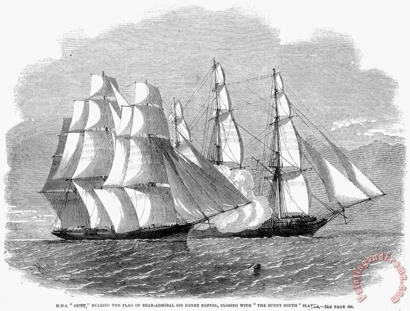 Others Slavery: Slave Ship, 1860 Art Print