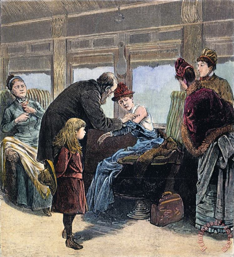 Smallpox Vaccination, 1885 painting - Others Smallpox Vaccination, 1885 Art Print