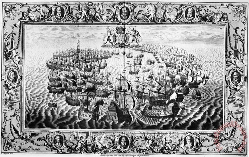 Spanish Armada, 1588 painting - Others Spanish Armada, 1588 Art Print