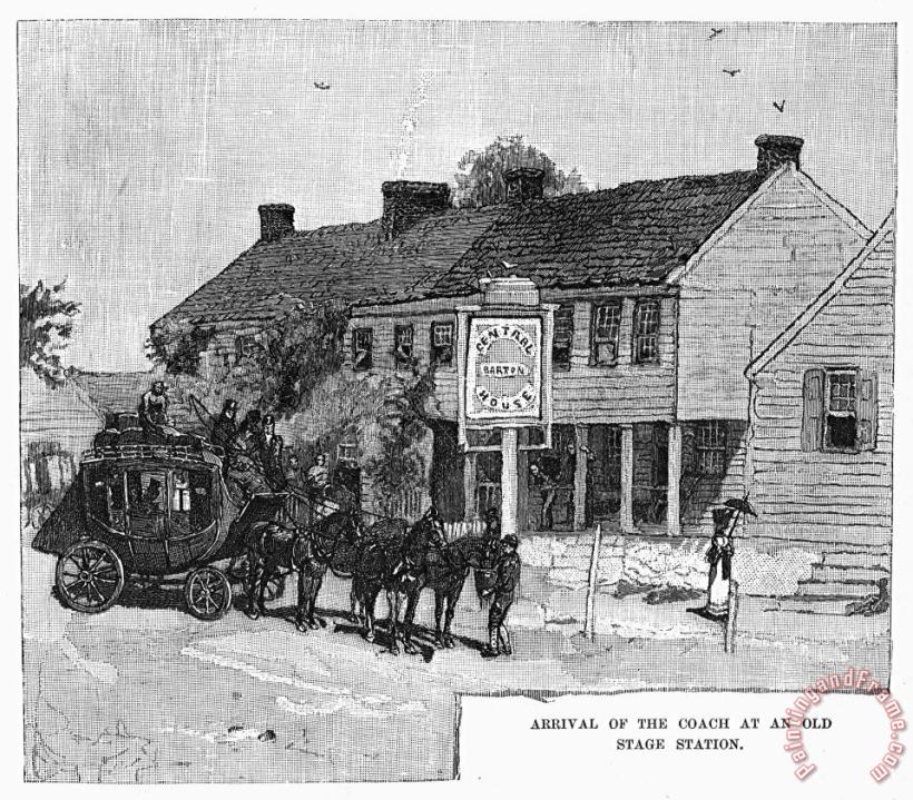 Others STAGECOACH, 19th CENTURY Art Print