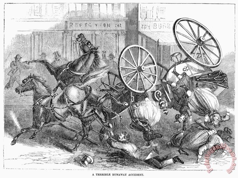 Others Stagecoach Accident Art Print