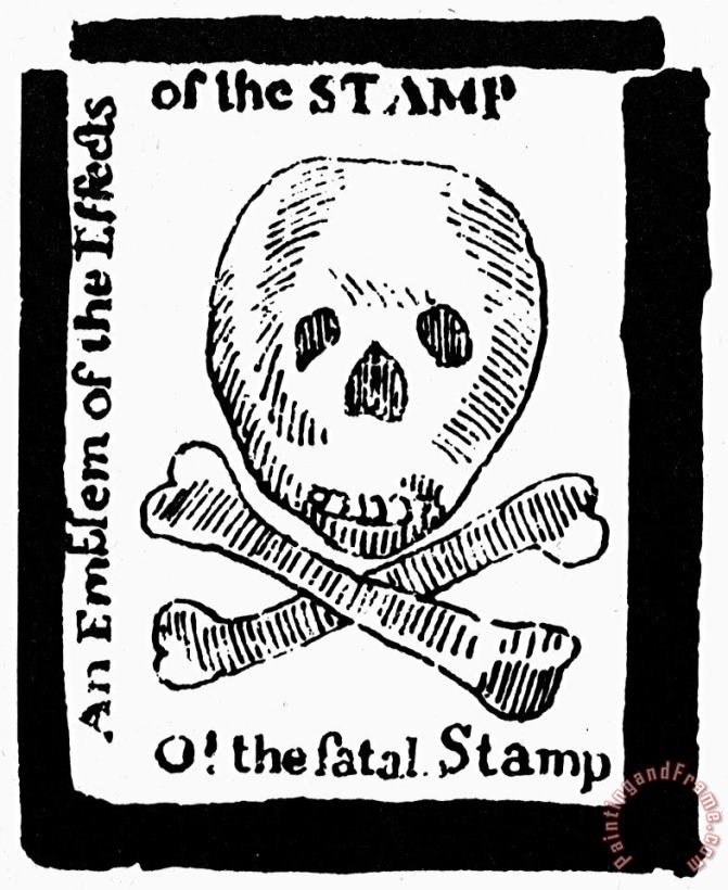 Stamp Act: Cartoon, 1765 painting - Others Stamp Act: Cartoon, 1765 Art Print