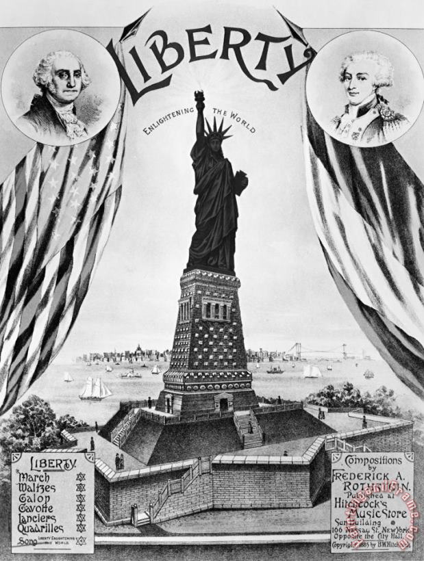Statue Of Liberty, 1885 painting - Others Statue Of Liberty, 1885 Art Print