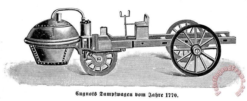Others Steam Carriage, 1770 Art Painting